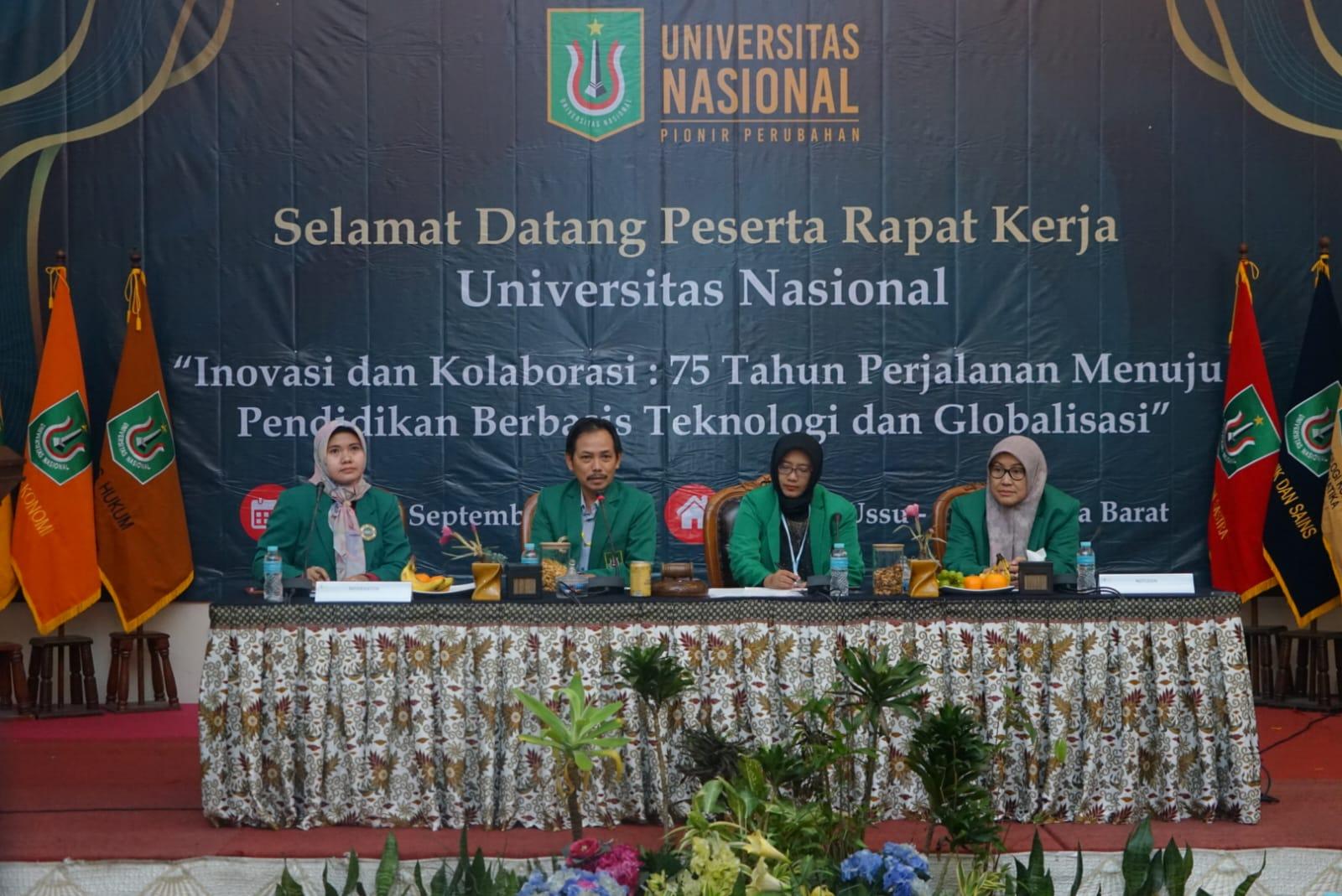 You are currently viewing Sinergi dan Inovasi: Rapat Kerja 8 Fakultas Universitas Nasional untuk Peningkatan Mutu Pengajaran, Penelitian dan Pengabdian kepada Masyarakat